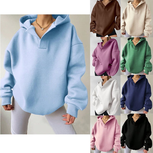 Oversized Vneck Hoodie